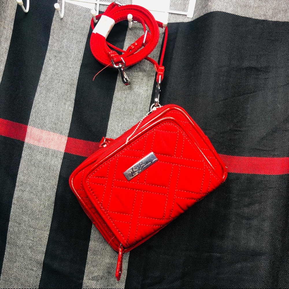 Vera Bradley On the Square Wristlet (Tango Red)